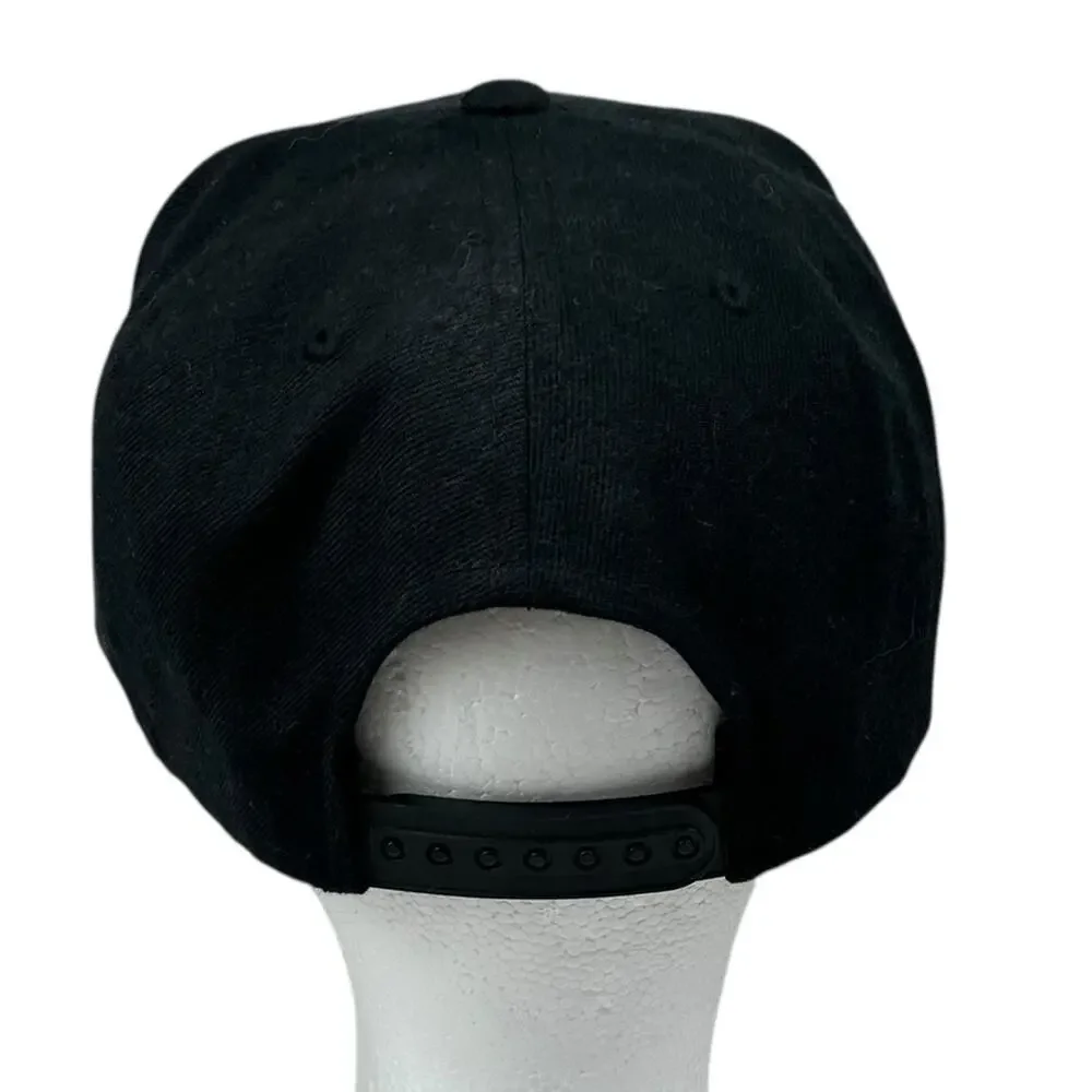Brixton Supply Oath lll Snap Back Hat Cap Wool Acrylic Blend Black Adjustable